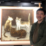 <span class="title">コーヒー粕を日本画に。”アート”と”教育”、2つの視点から中田晋一さんが描く未来</span>