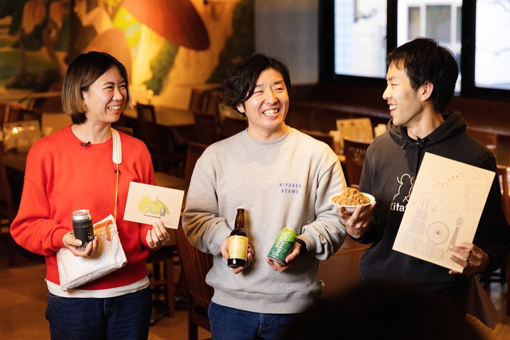 横浜ファンカンパニー株式会社 共同代表 横内勇人さん(Yokouchi Hayato)・工藤葵さん(Kudo Aoi)、株式会社kitafuku 代表取締役 松坂匠記さん(Matsuzaka Shoki)